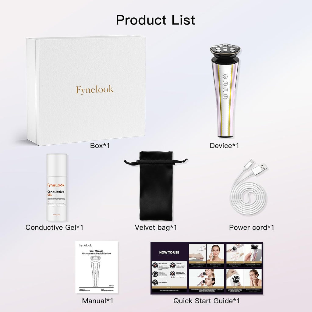 Microcurrent Facial Device 4-in-1 Beauty Device