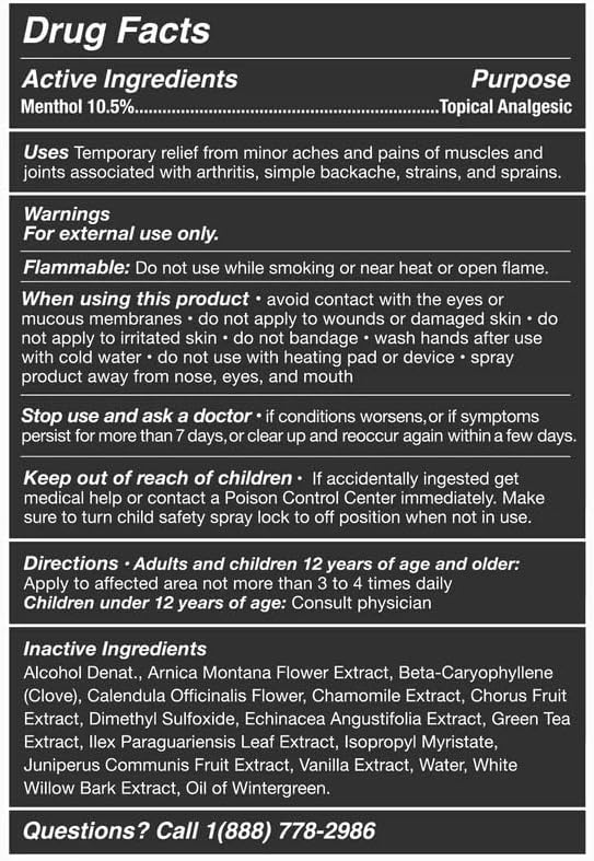Cryotherapy Pain Relief Spray (Pack of 2)