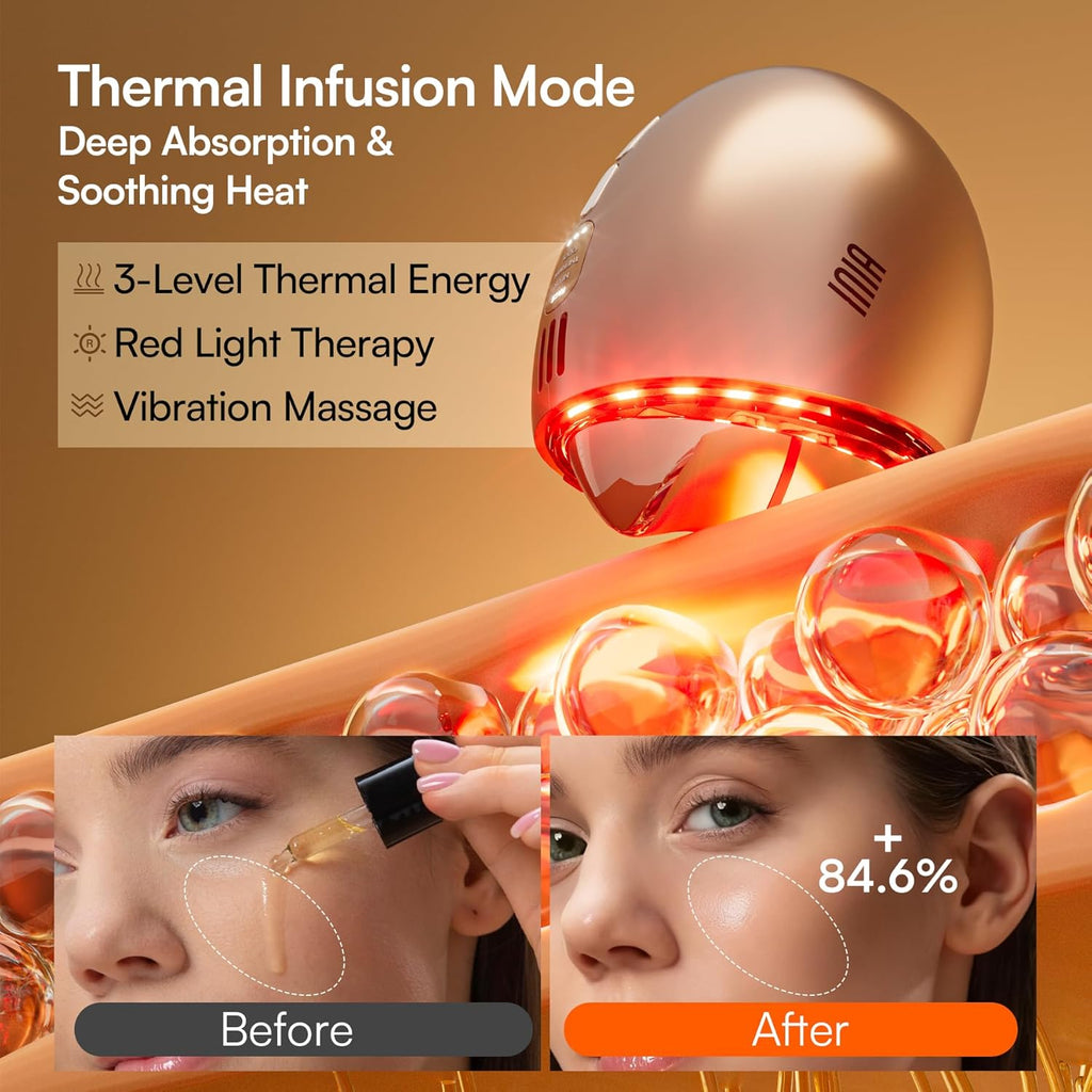 7-in-1 Red Light Therapy for Face and Neck Gua Sha Facial Massager Tool Device