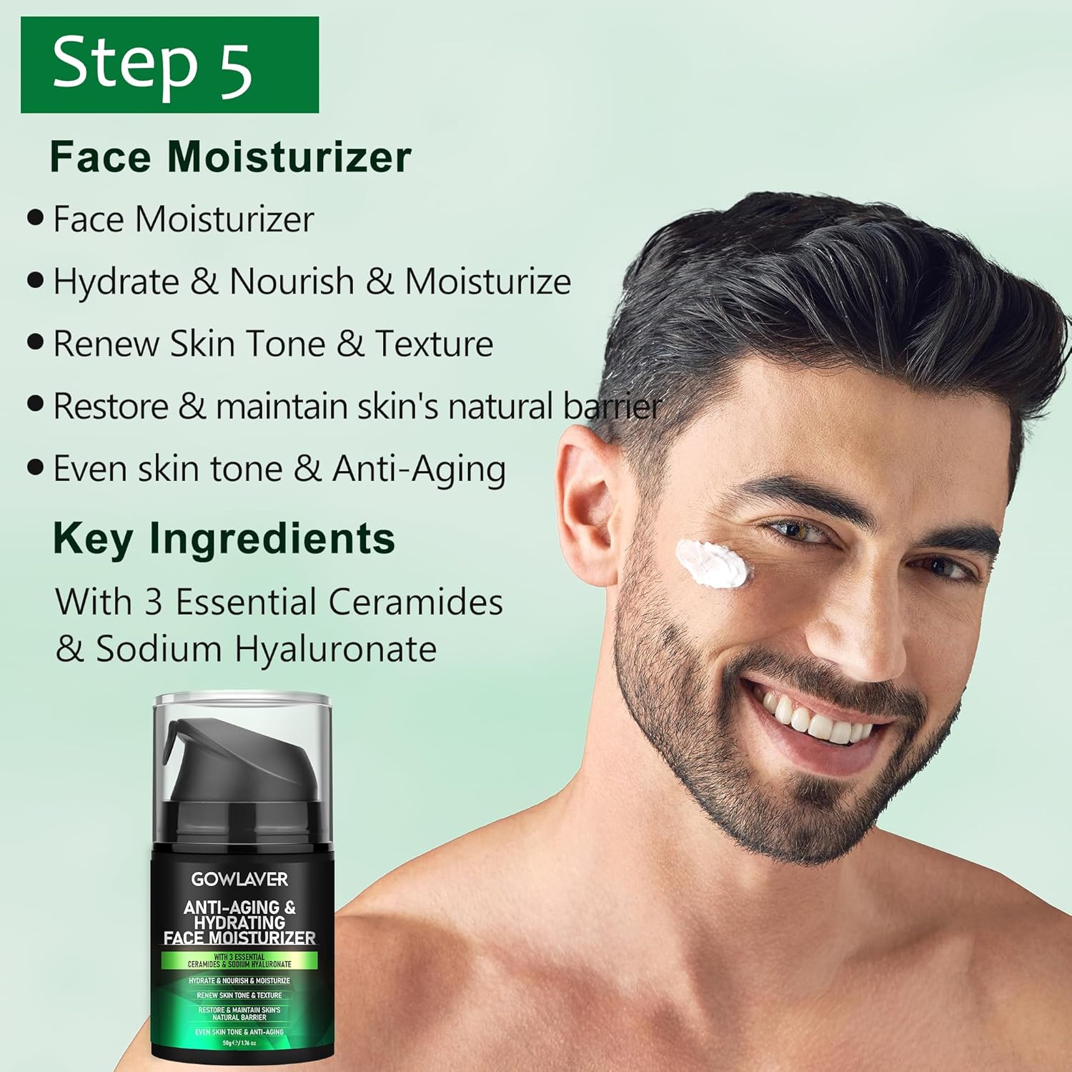 Gifts for Men,Skin Care for Men,Hydrating & Moisturizing Face Care Routine for Mens All Skin Types,Birthday Fathers Gifts Valentines for Him Dad Boyfriend Husband Christmas Stocking Stuffers