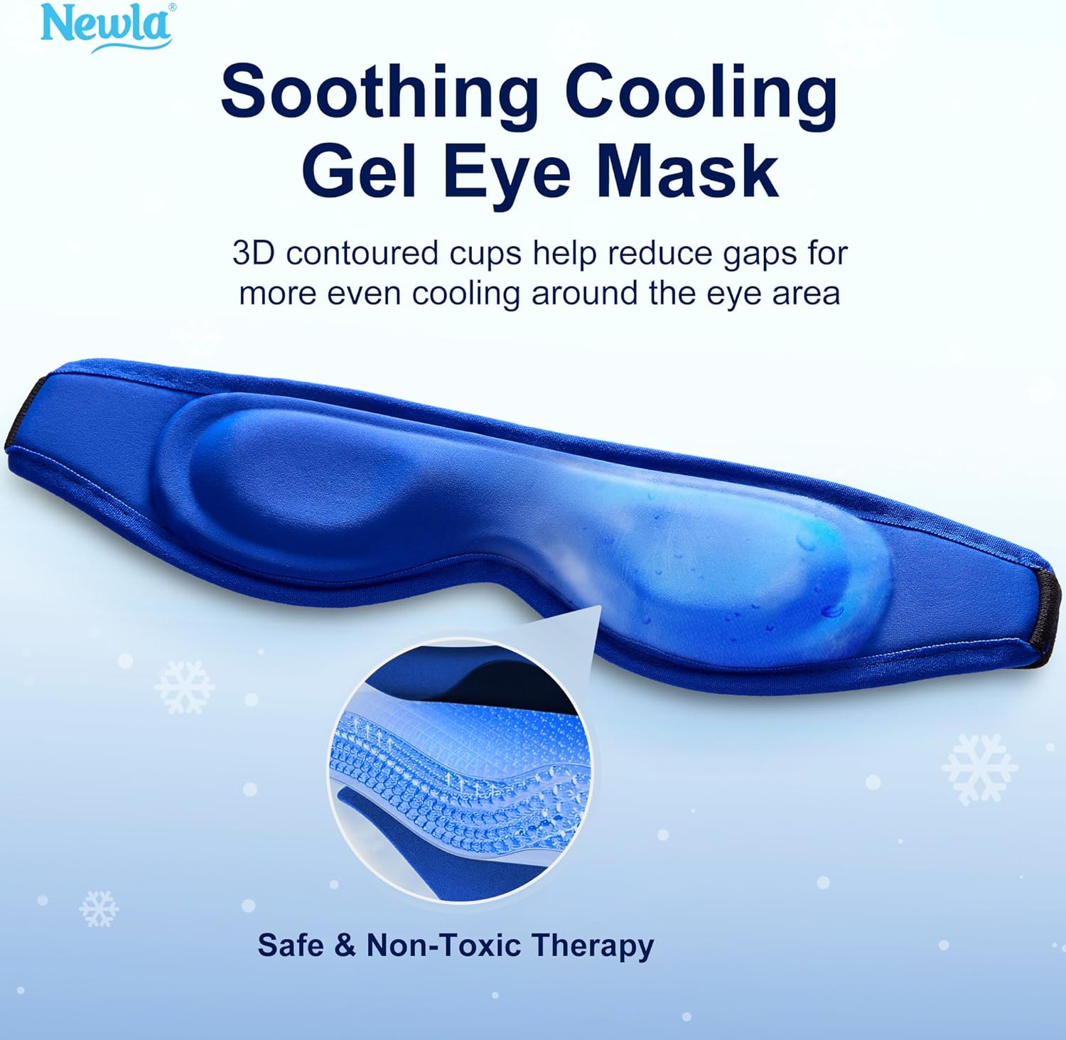 Contoured Cooling Gel Eye Mask