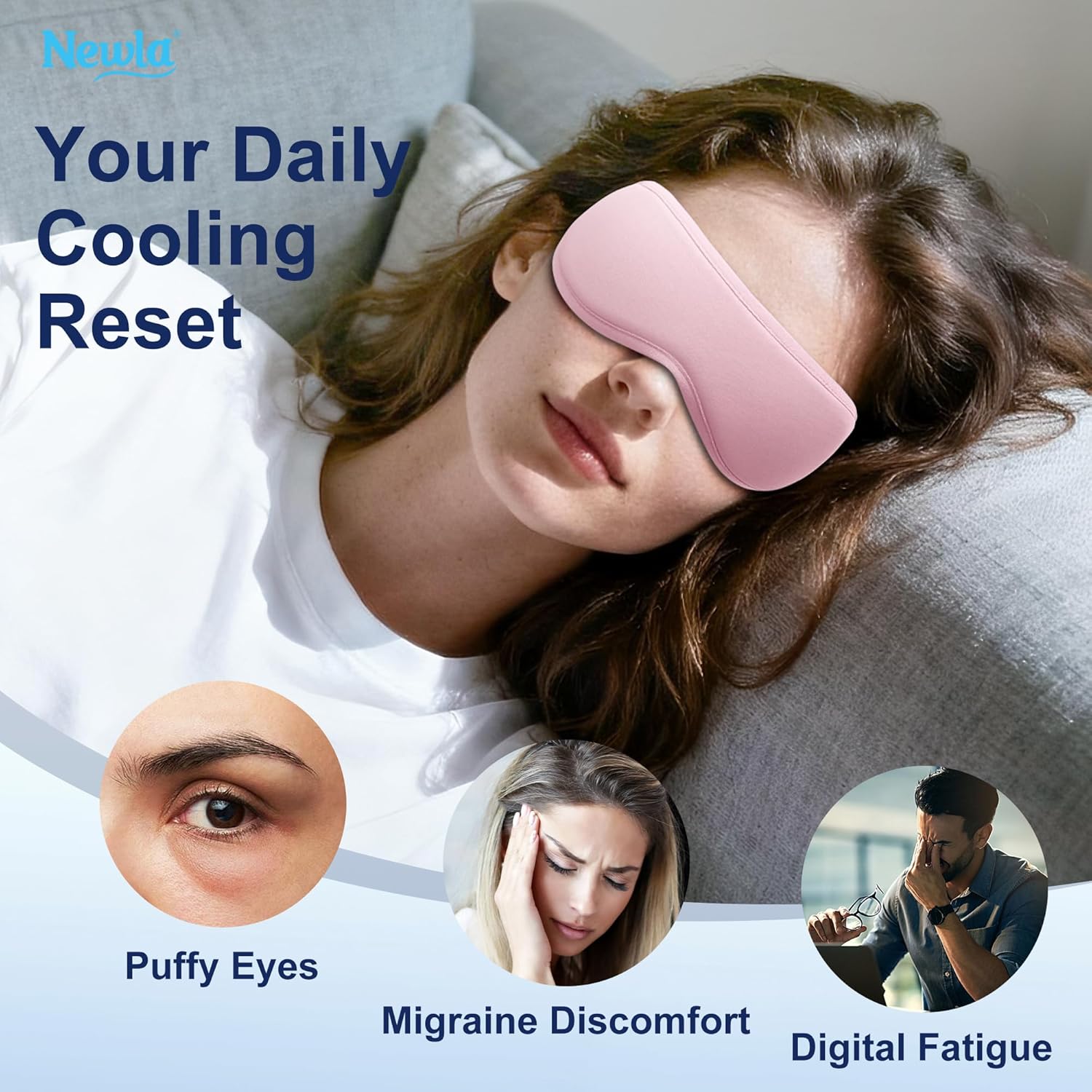 Contoured Cooling Gel Eye Mask