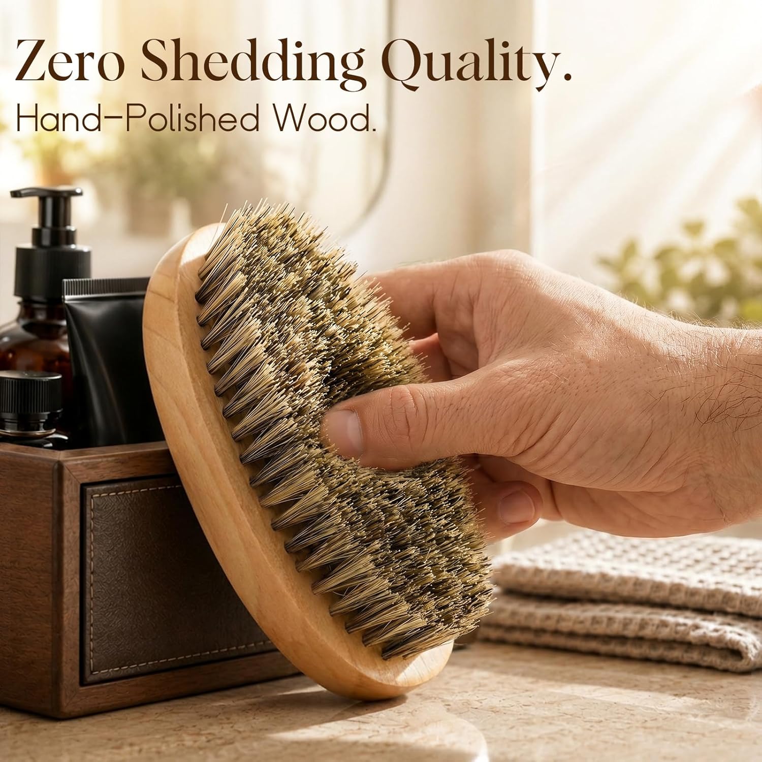 Beard Brush Beard Comb Set for Men Dad Husband: Father's Day Dad Gifts from Daughter Wife, Beard Care Kit, Natural Boar Bristle Brush Pear Wood Comb, Travel Facial Hair Grooming as a Styling Tool