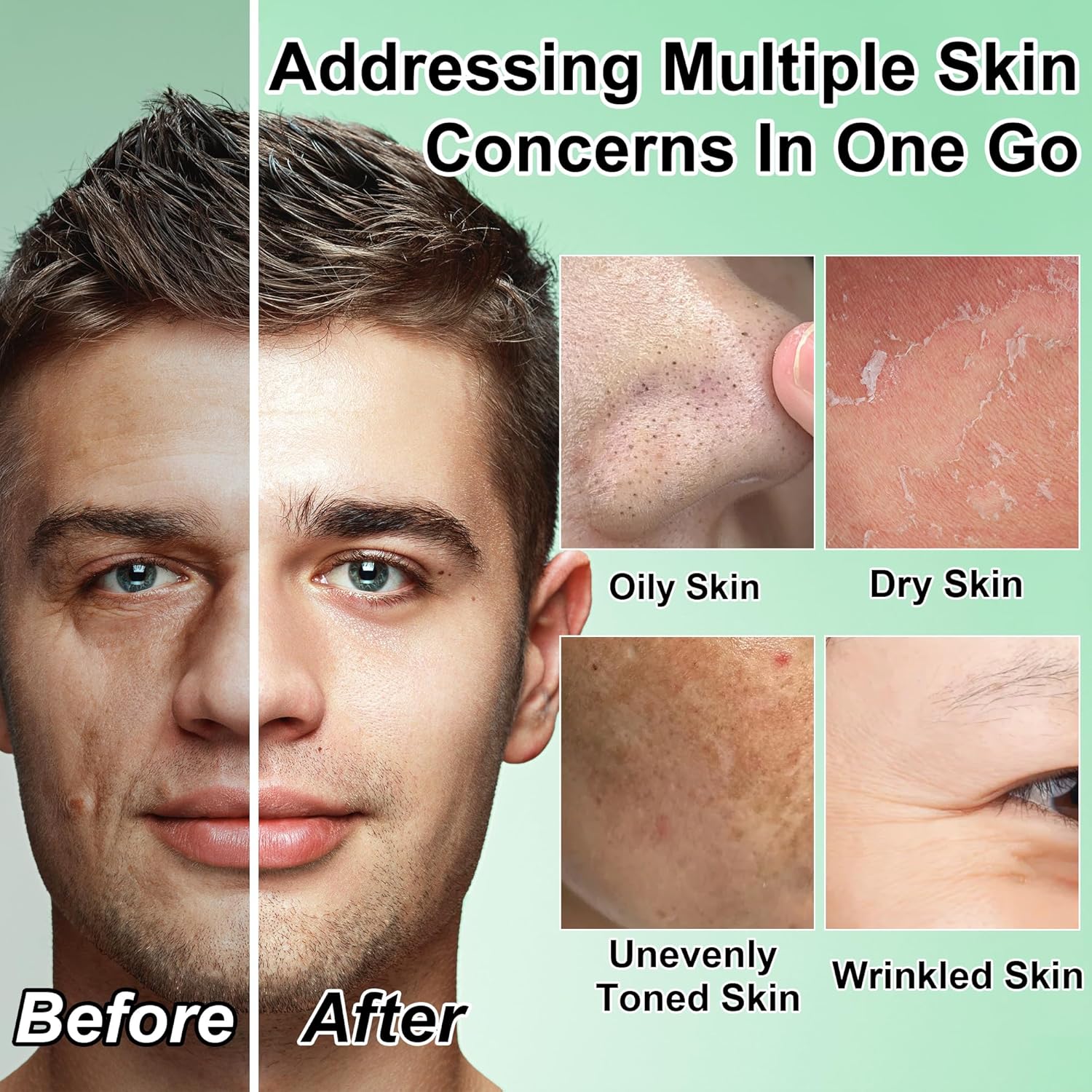 Gifts for Men,Skin Care for Men,Hydrating & Moisturizing Face Care Routine for Mens All Skin Types,Birthday Fathers Gifts Valentines for Him Dad Boyfriend Husband Christmas Stocking Stuffers